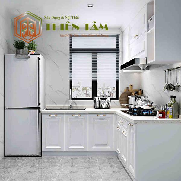 TỦ BẾP GỖ PHONG CÁCH TÂN CỔ ĐIỂN TB-CN39